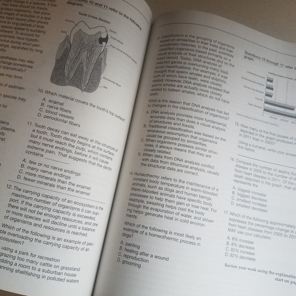 Kaplan GED (TASC) test book - Picture 2 of 6